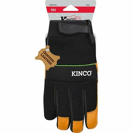 KINCOPRO Gloves Driver Goatskin Palm Xl 102-XL
